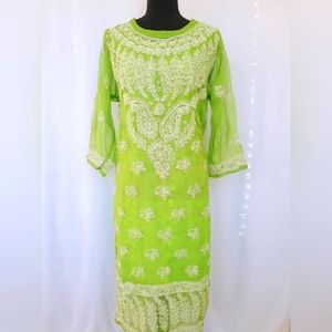 Chikankari Georgette kurta with free inner